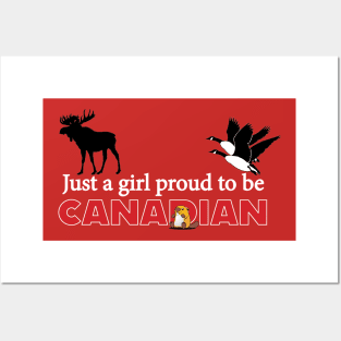Proud Canadian Girl Posters and Art